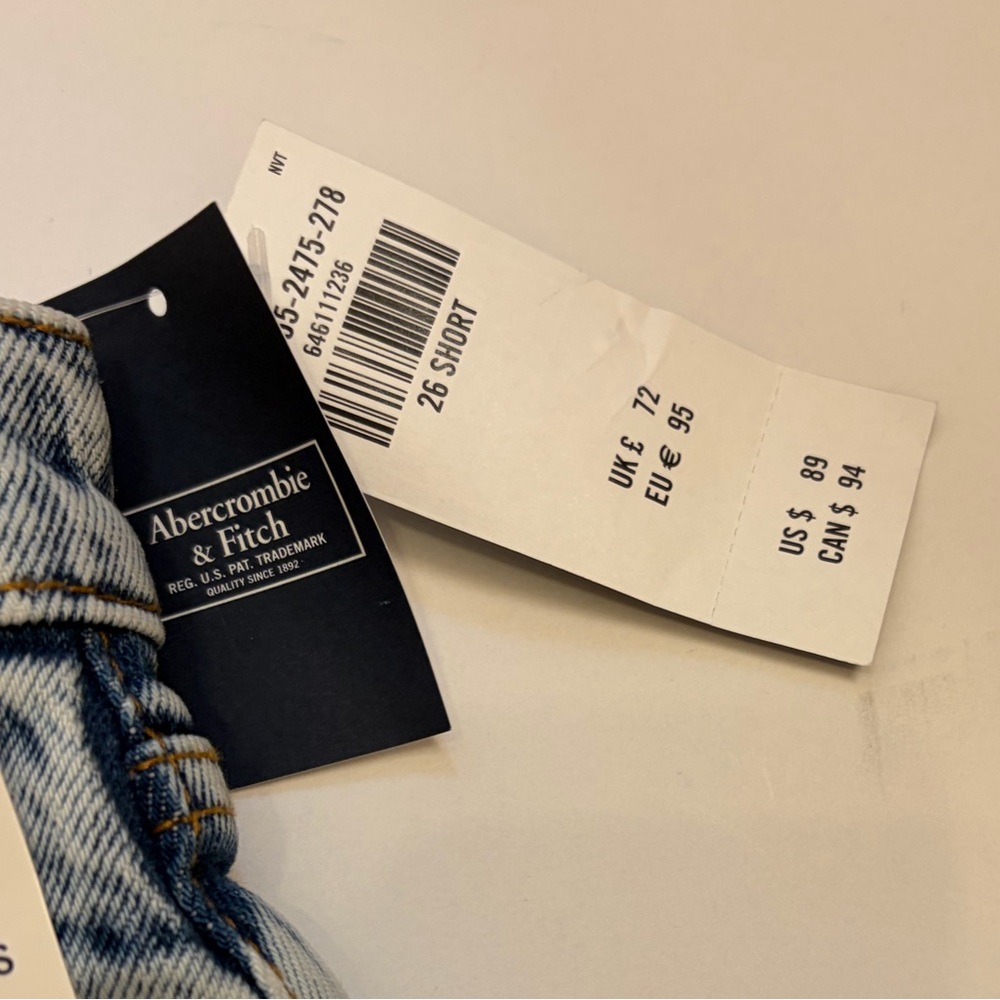 Abercrombie & Fitch Light Wash Straight Leg Jeans - Picture 5 of 10